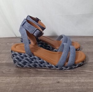 Lucky Brand Blue Wedges